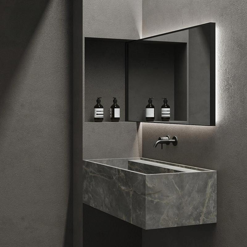 Ryker Narrow Edge Rock Slab Sink