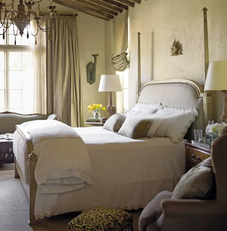 Marcellus Light Luxury Princess Style Wedding Bed