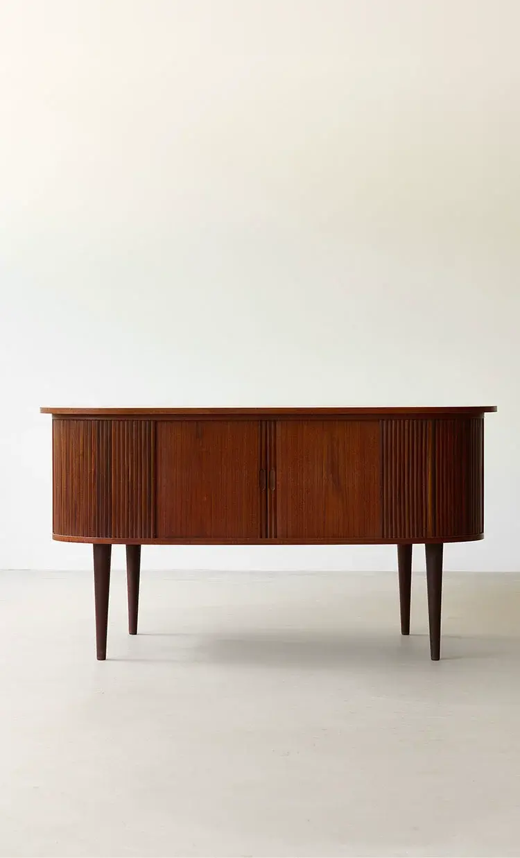 Théo Retro Modern Executive Desk with Storage