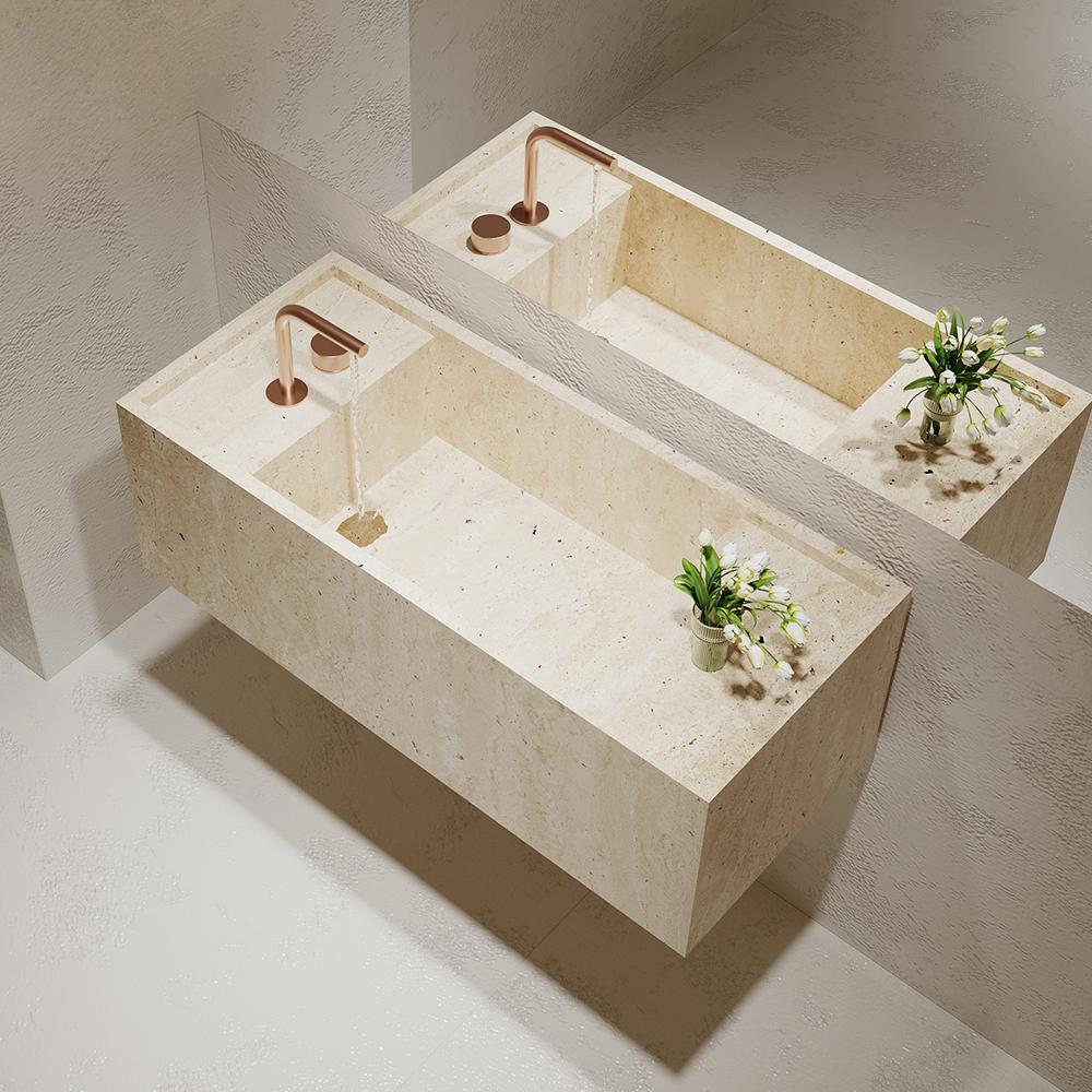 Lara Amazon Green Marble Integrated Sink