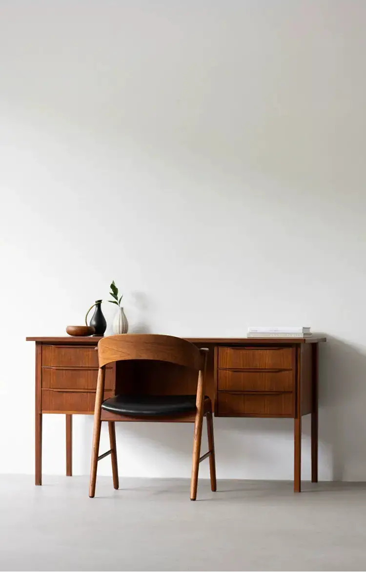 Aloys Modern Boxwood Cherry Writing Table