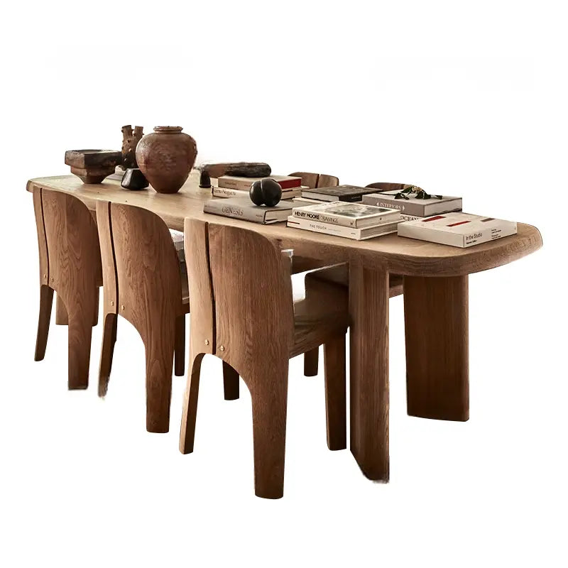 Camille Rustic Retro Wood Dining Table