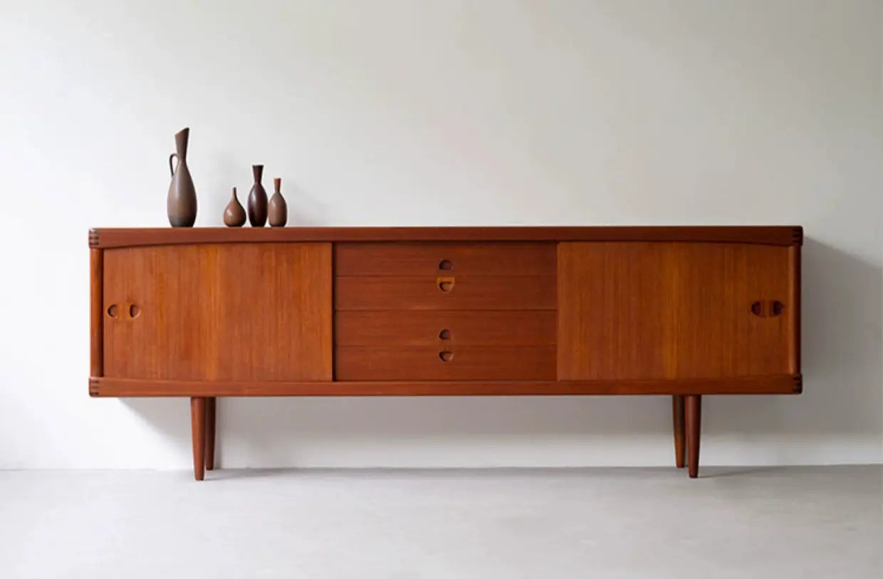 Filip Mid-Century Cherry Wood TV Unit