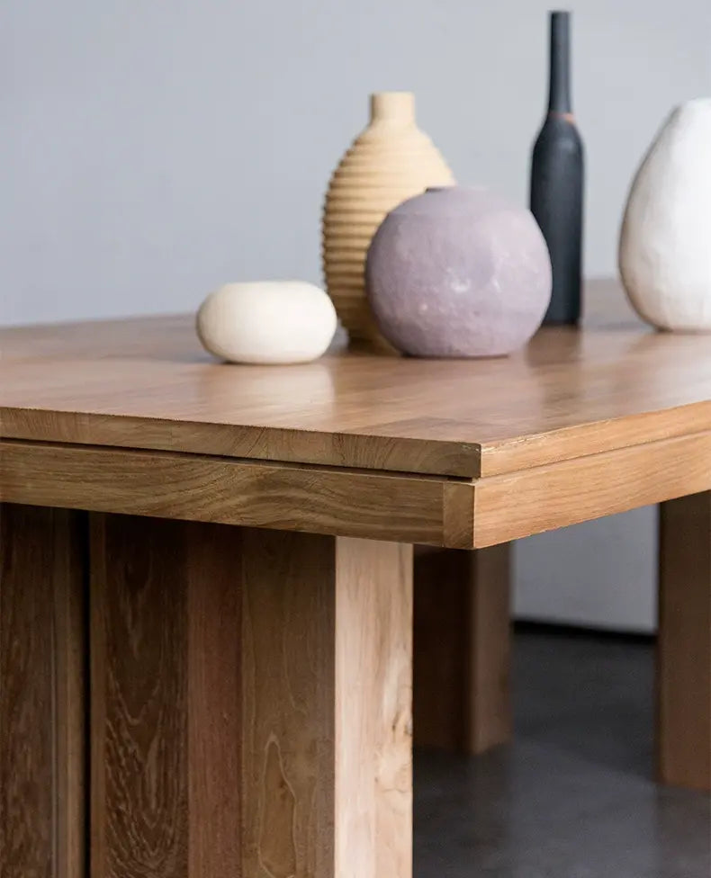 Alessandro Rustic Teak Wood Dining Table