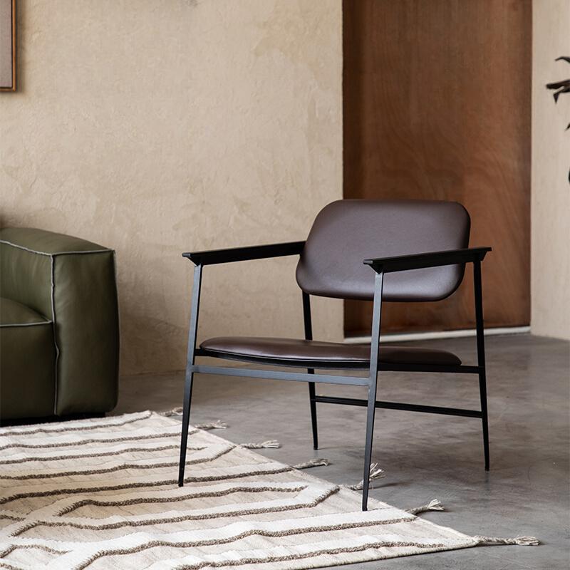 Sophie High-End Artistic Leather Lounge Chair