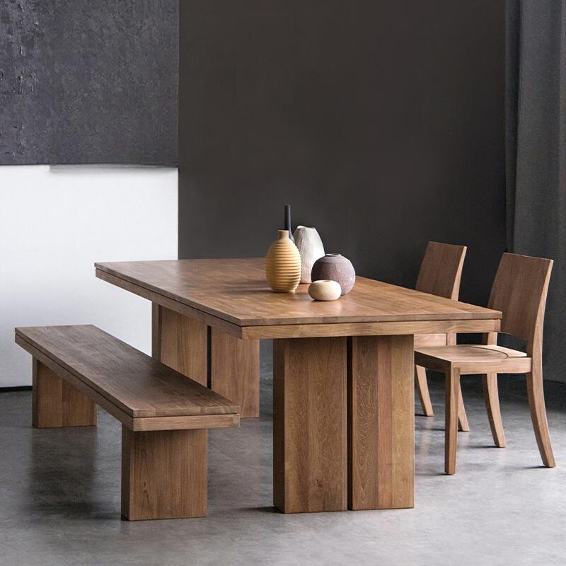 Alessandro Rustic Teak Wood Dining Table