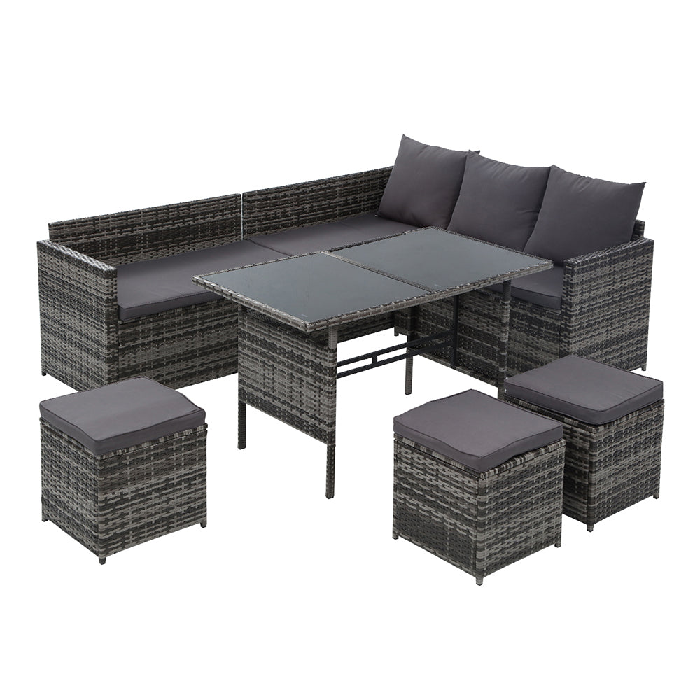 Gardeon Outdoor Furniture Dining Setting Sofa Set