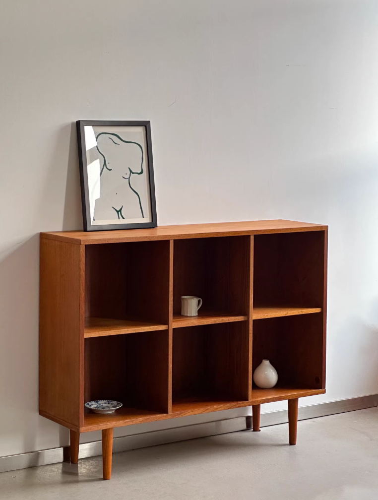 Danish Teak Bookcase Sideboard: DBBS by Designer