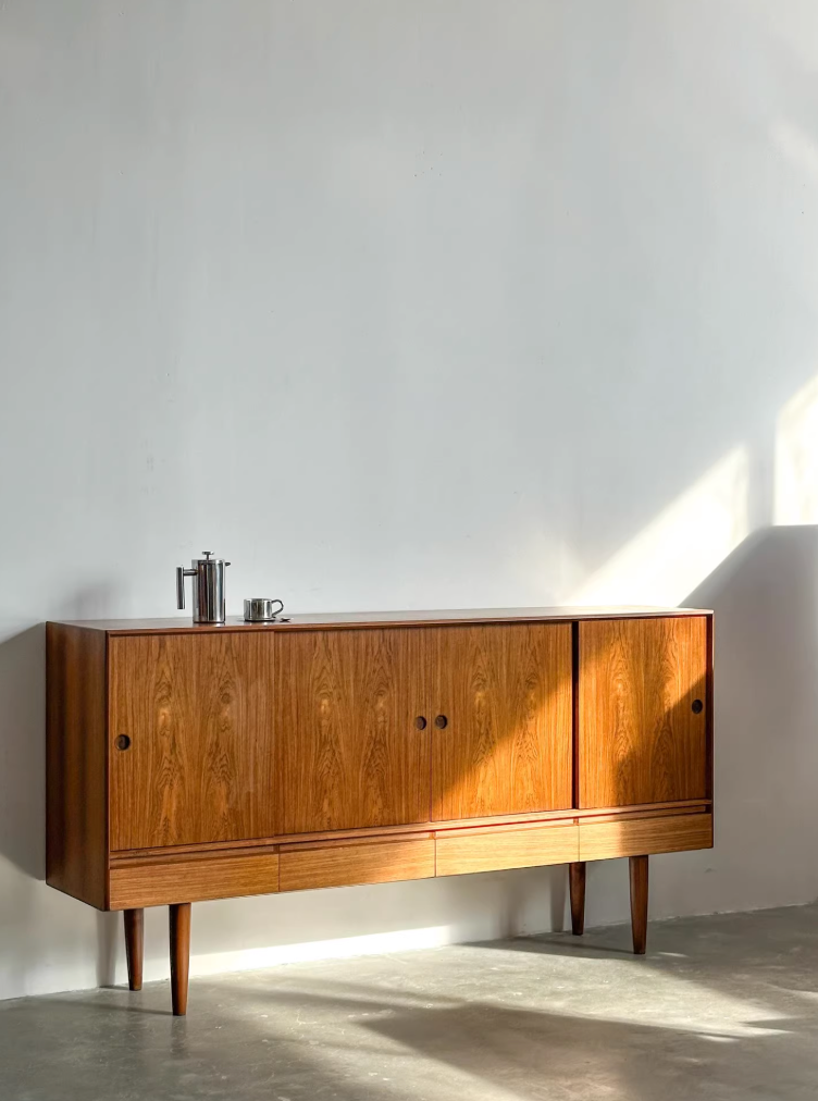 Danish Rosewood Sideboard: by Henning Kjaernulf