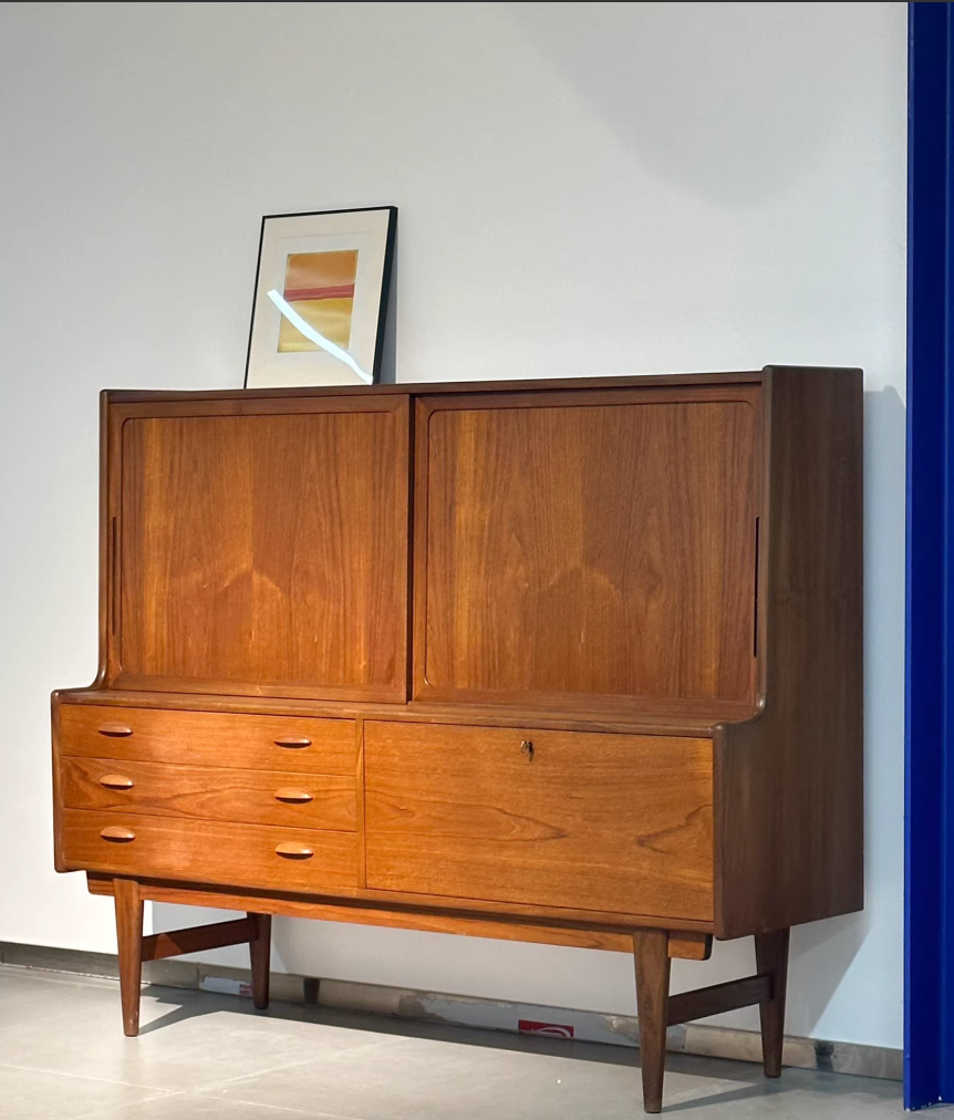Danish Teak Sideboard: Multifunctional Storage Sideboard by Designer