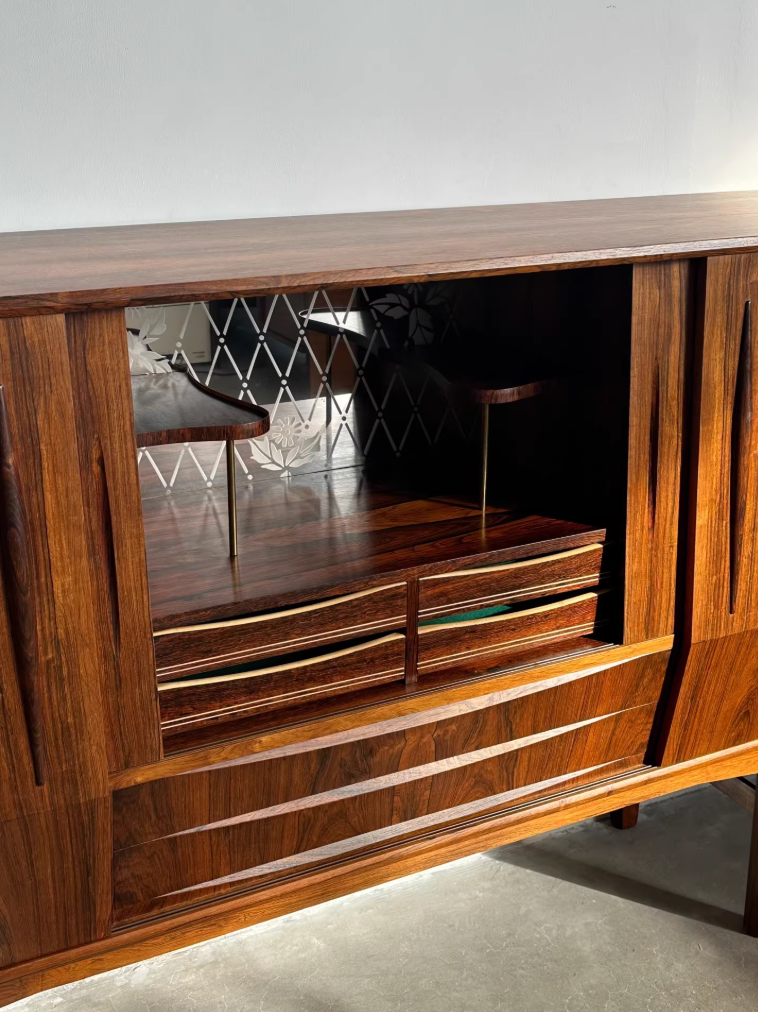 Danish Rosewood Sideboard: EW Bach Design