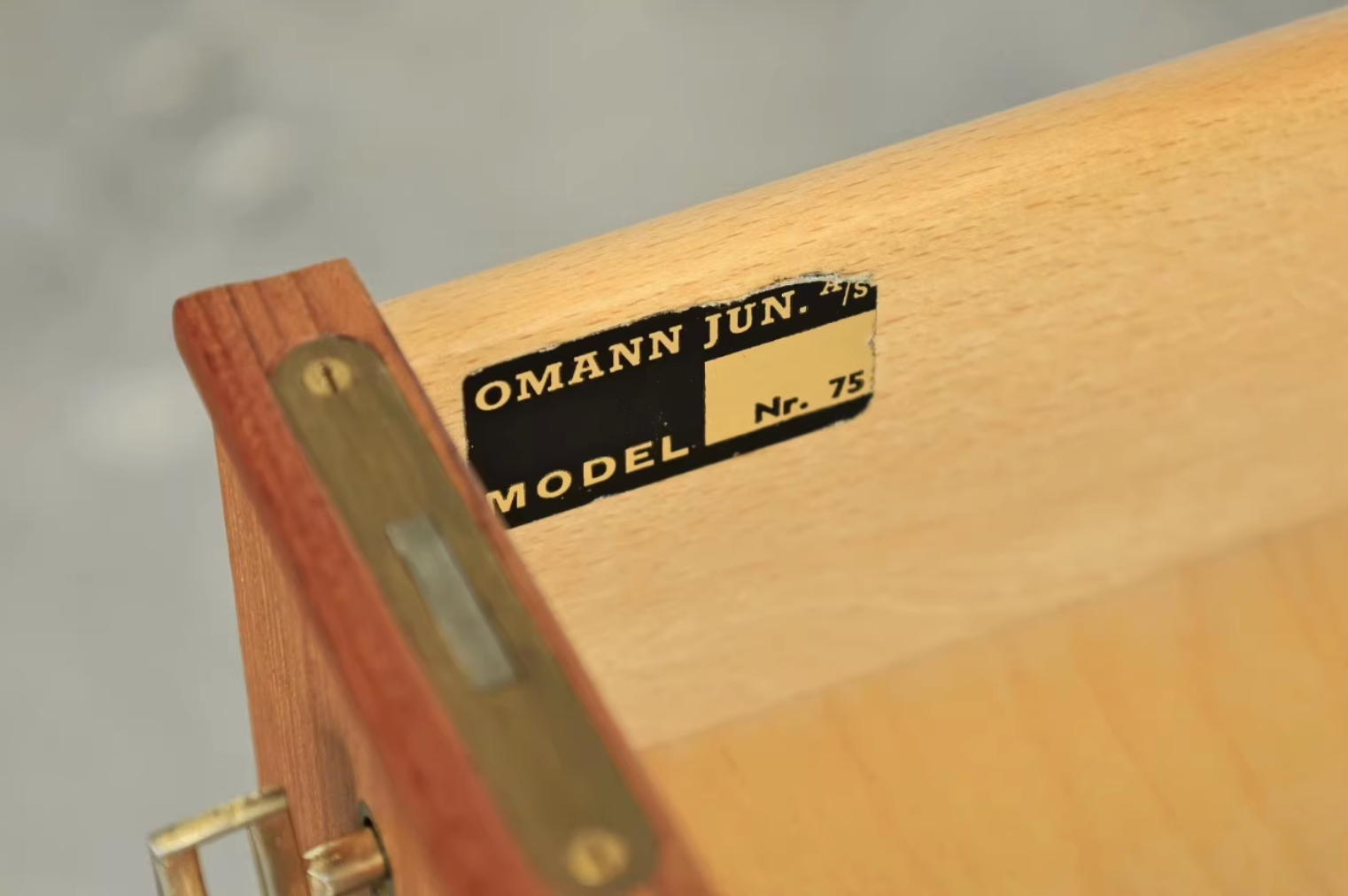 Danish Teak Double-Sided Desk Model 75 by Gunni Omann