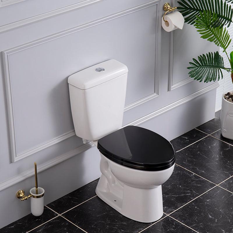 Milano Retro Siphon Split Toilet with Wood Cover