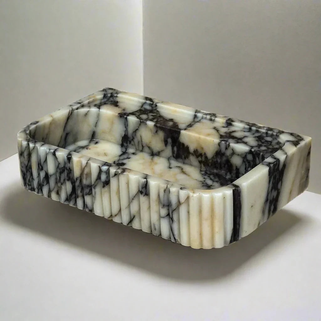 Handmade Calacatta Viola Marble Sink