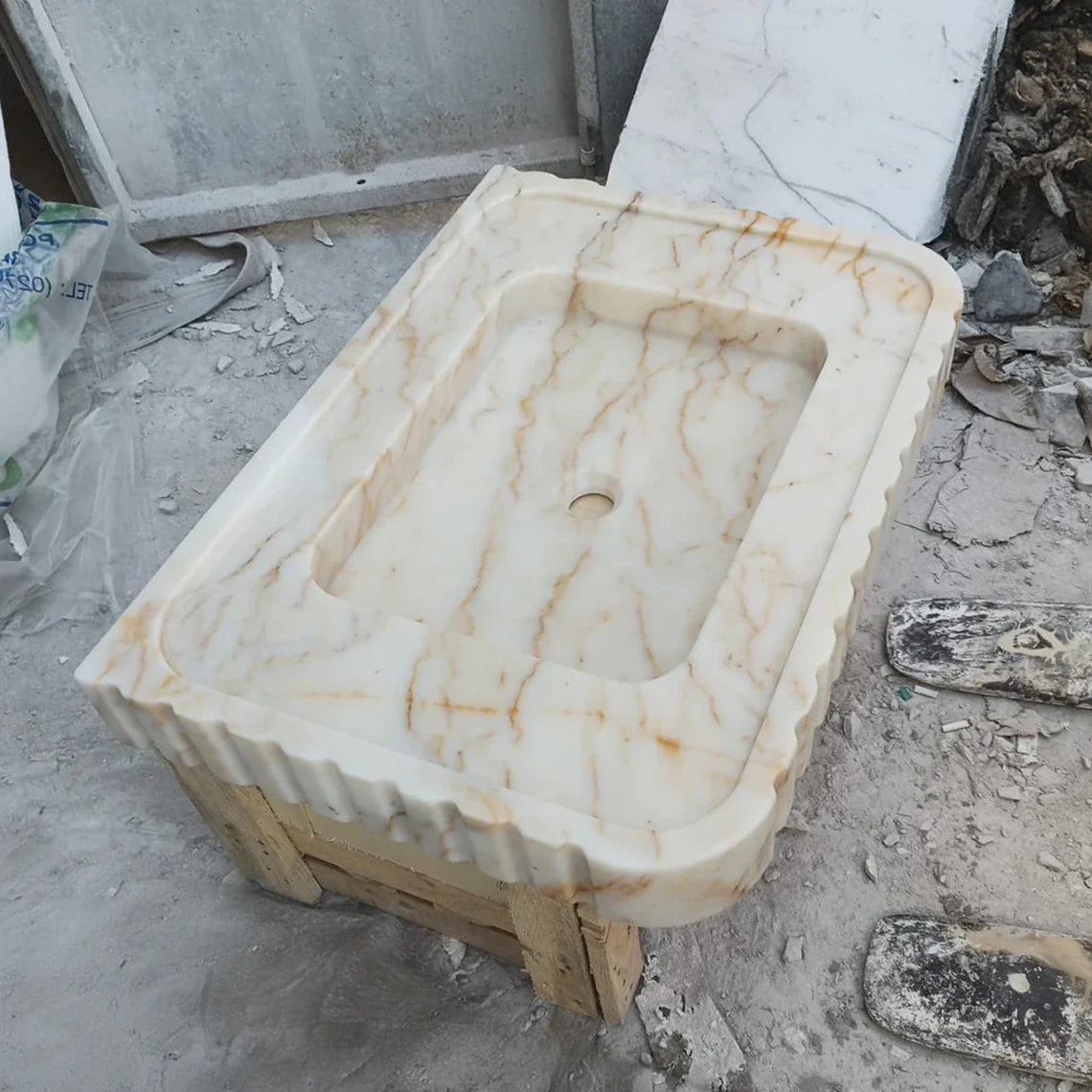 Alessandro Calacatta Gold Marble Sink
