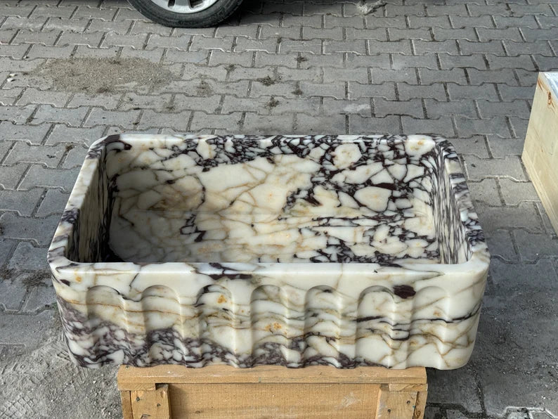 Calacatta Viola marble sink marble Wash basin