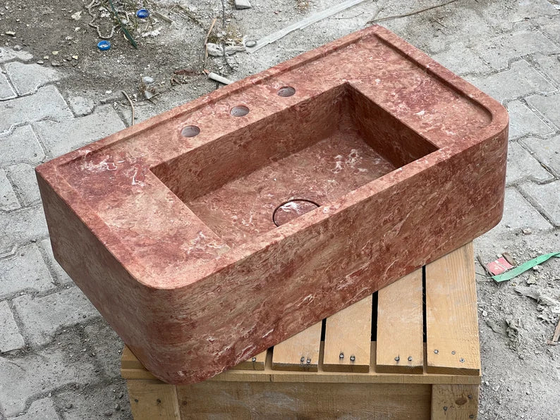 Zerline Travertine Marble Wash Basin