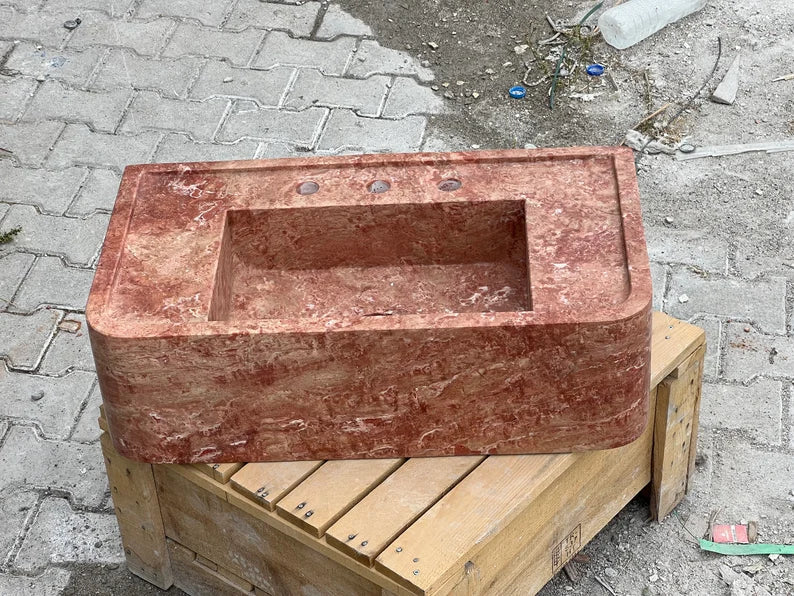 Zerline Travertine Marble Wash Basin