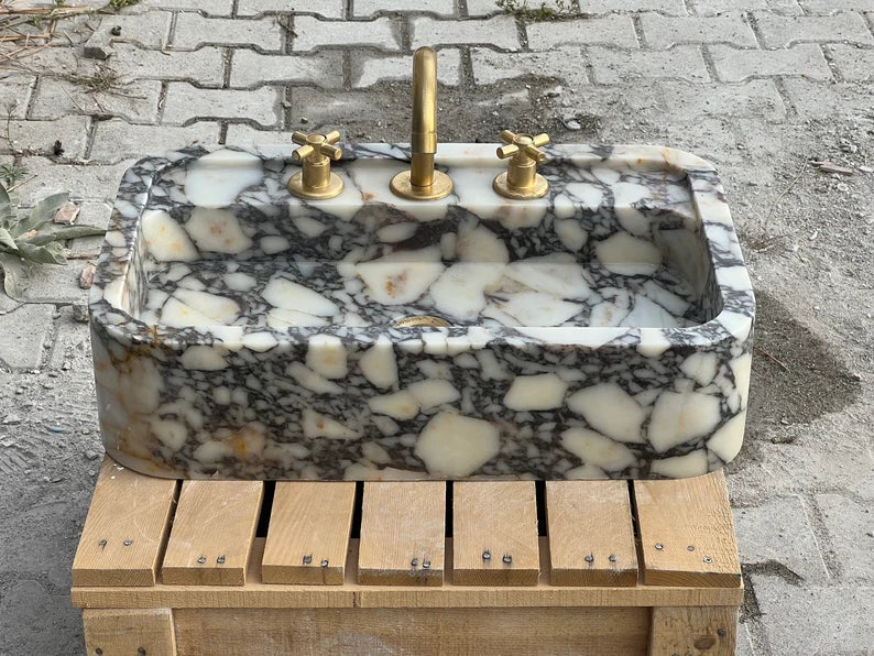 Calacatta Viola marble sink marble Wash basin