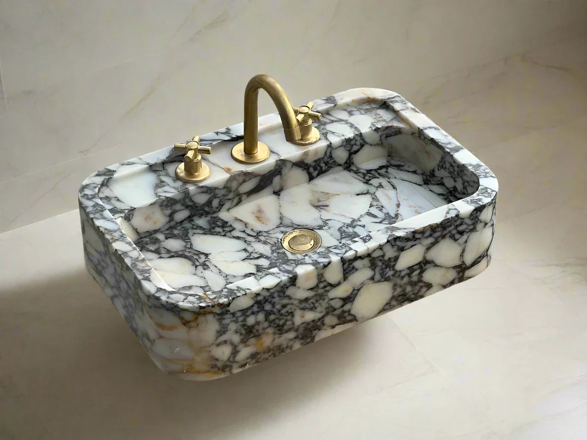 Calacatta Viola marble sink marble Wash basin