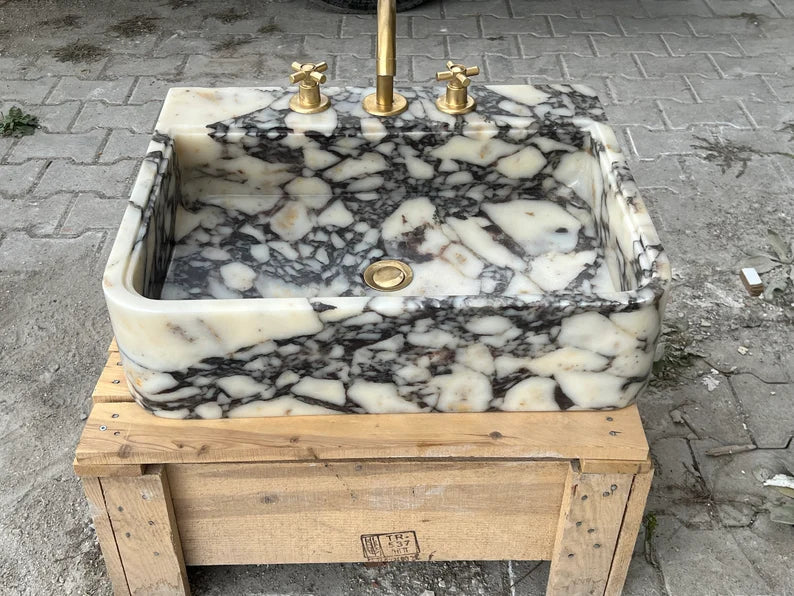 Calacatta Viola marble sink marble Wash basin