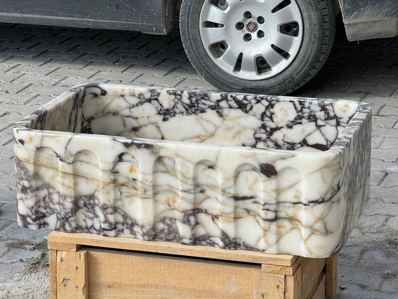 Calacatta Viola marble sink marble Wash basin