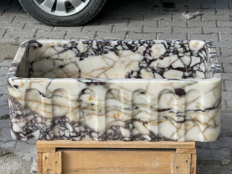 Calacatta Viola marble sink marble Wash basin