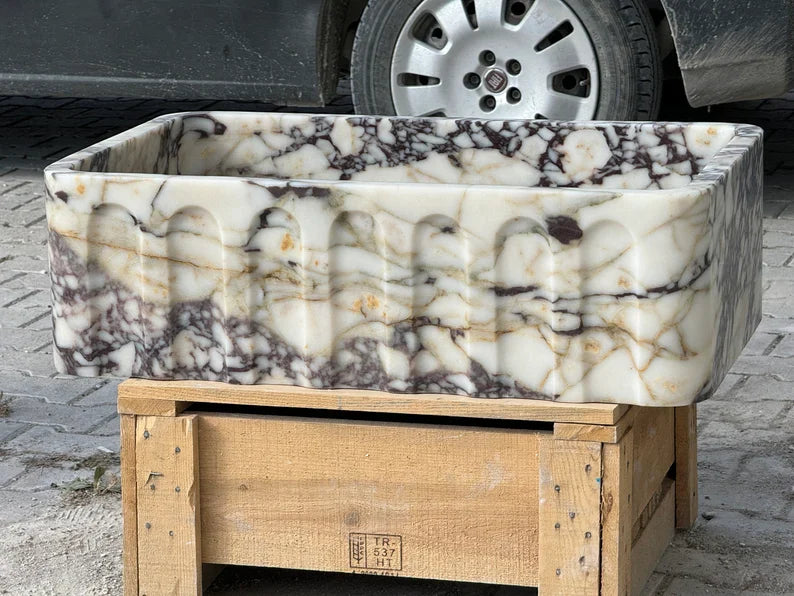 Calacatta Viola marble sink marble Wash basin