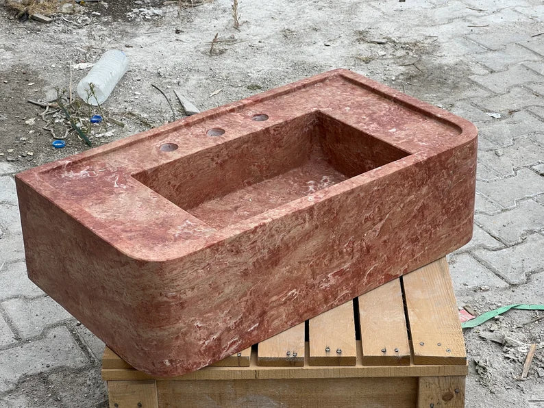 Jourdain Travertine Marble Wash Basin