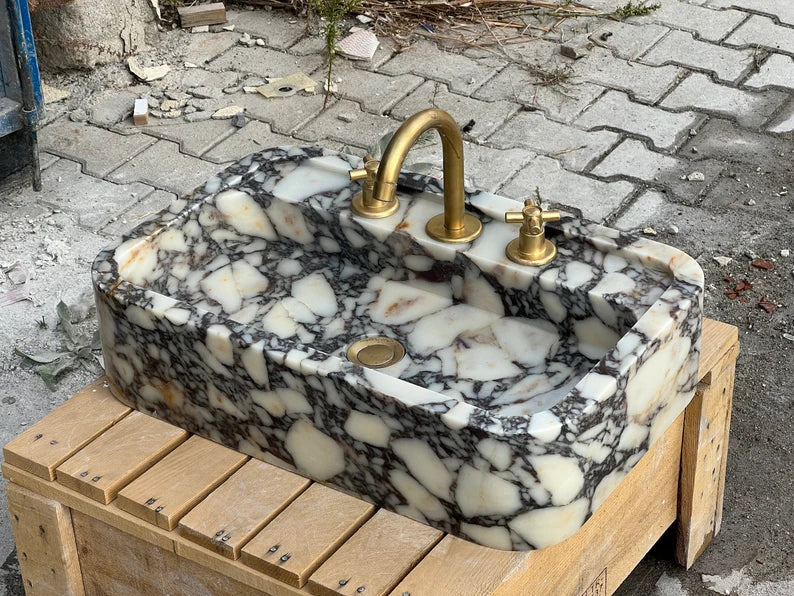 Calacatta Viola marble sink marble Wash basin