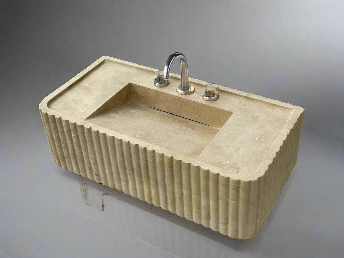 Josephe Trendy Travertine Marble Wash Basin