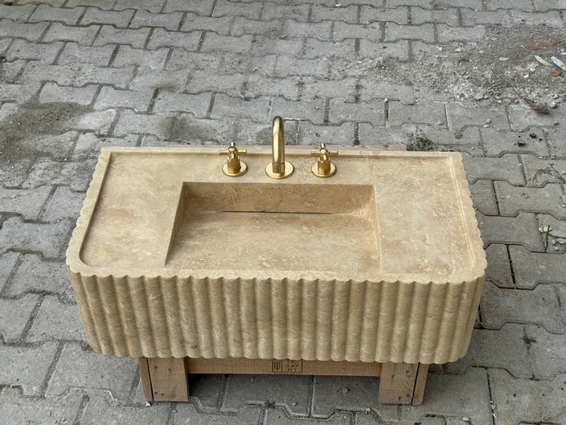 Josephe Trendy Travertine Marble Wash Basin