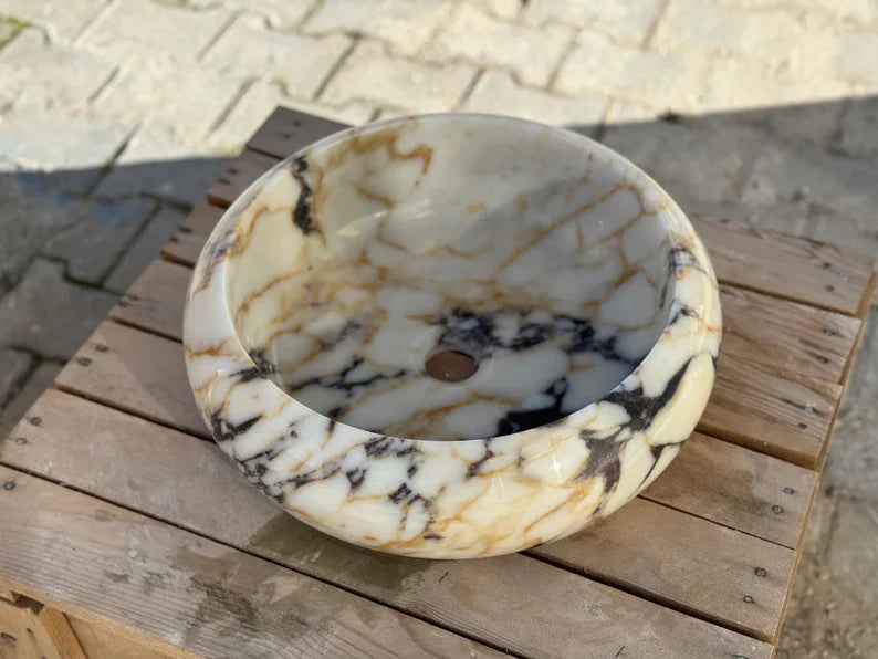 Rocco round bowl marble wash basin