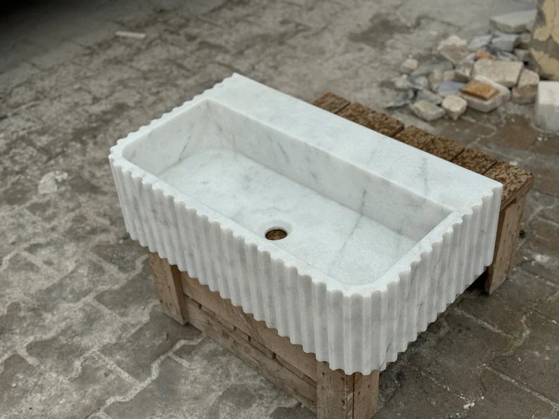 Gérard Carrara Marble Countertop Sink