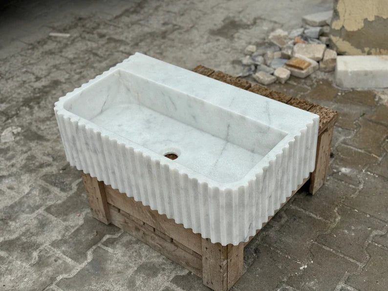 Gérard Carrara Marble Countertop Sink