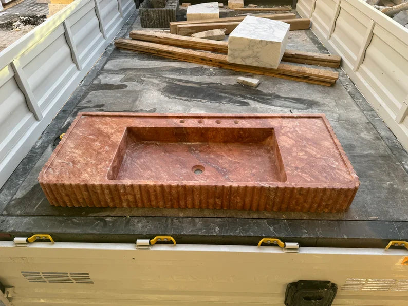 Madelle Travertine Marble Bathroom Sink