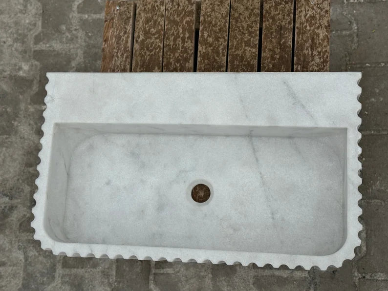 Gérard Carrara Marble Countertop Sink