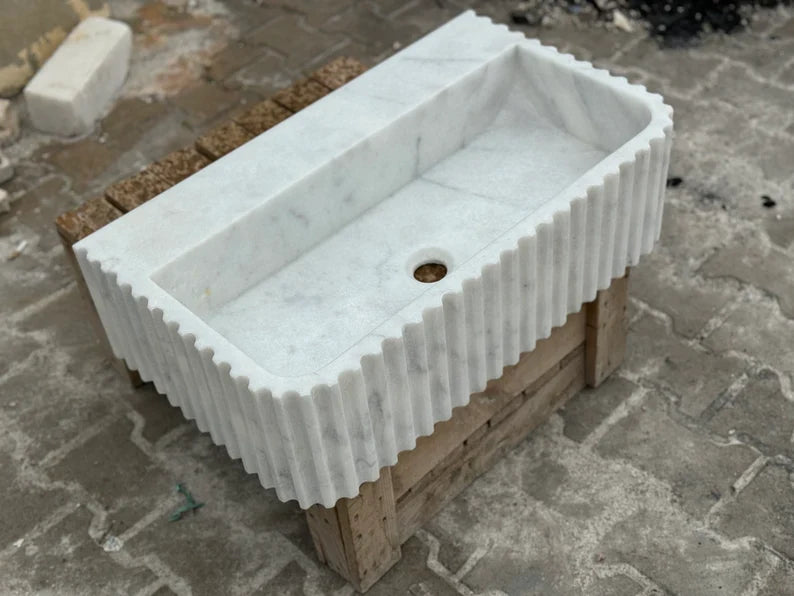 Gérard Carrara Marble Countertop Sink
