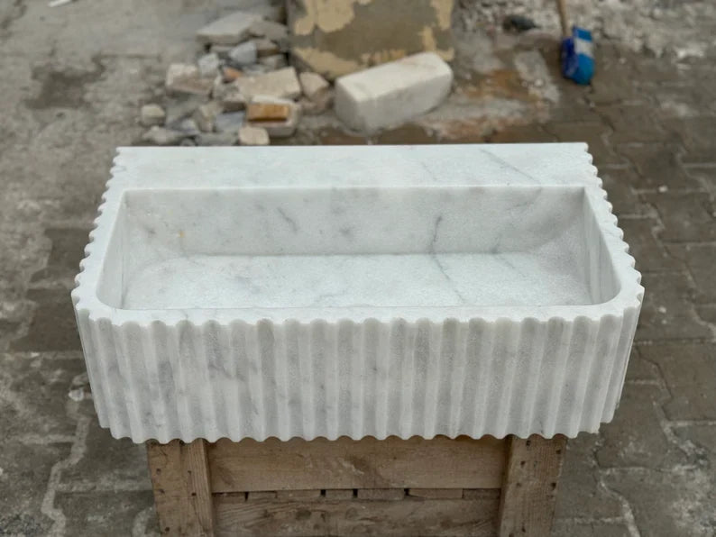 Gérard Carrara Marble Countertop Sink