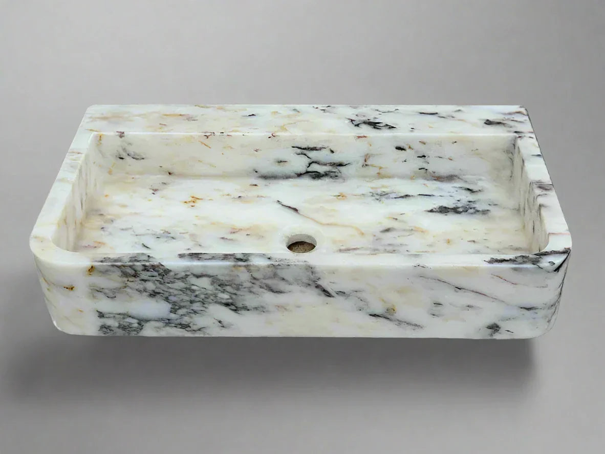 Tullio Calacatta Viola Ribbed Marble Sink