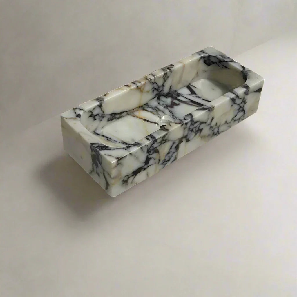 Alessandro Viola Marble Sink Custom Vanity with Storage