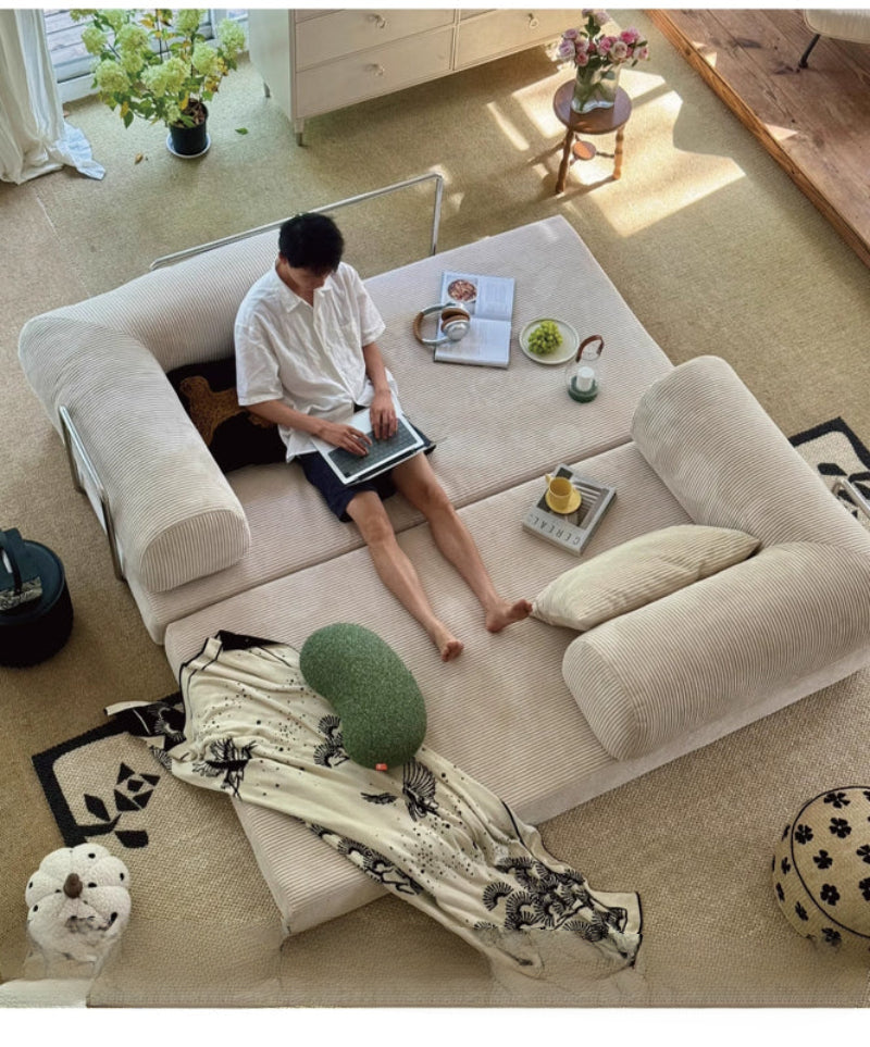 sofa bed is a detachable and washable fabric dual-use folding sofa for small apartments. It is simple, creative and versatile.