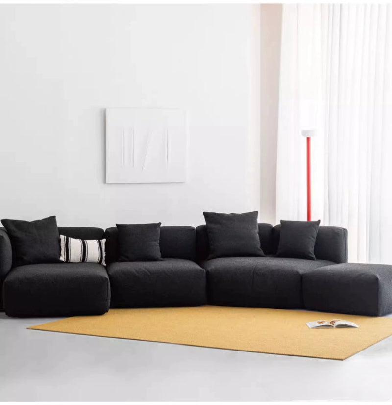 tofu block sofa special-shaped corner module combination detachable and washable designer creative fabric sofa