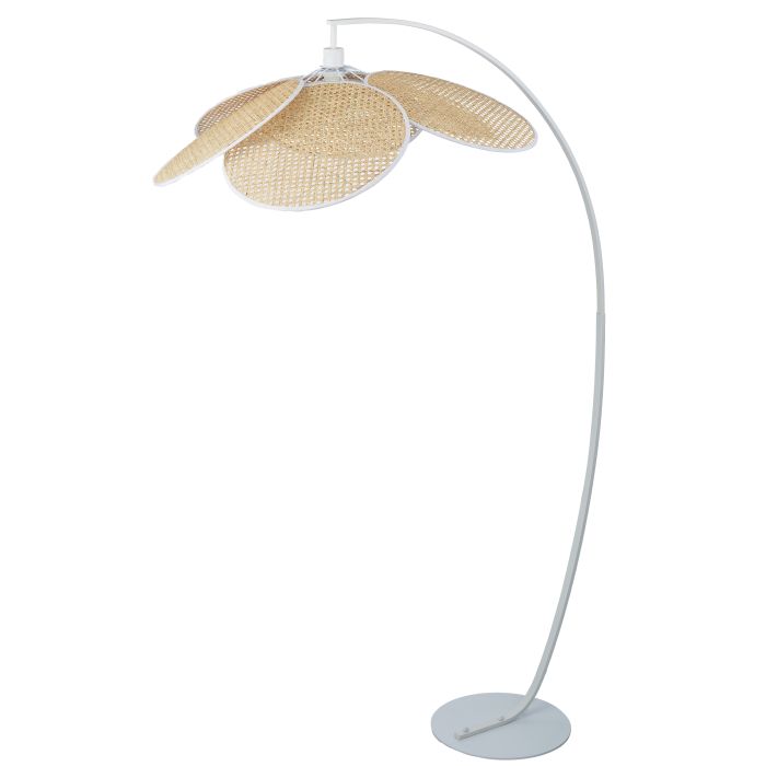 Amalfi Fiore Floor Lamp Black & Natural