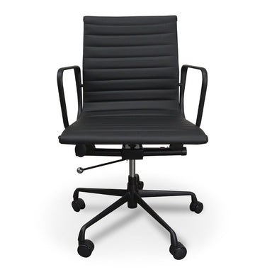 Dexter Leather Office Chair - Full Black