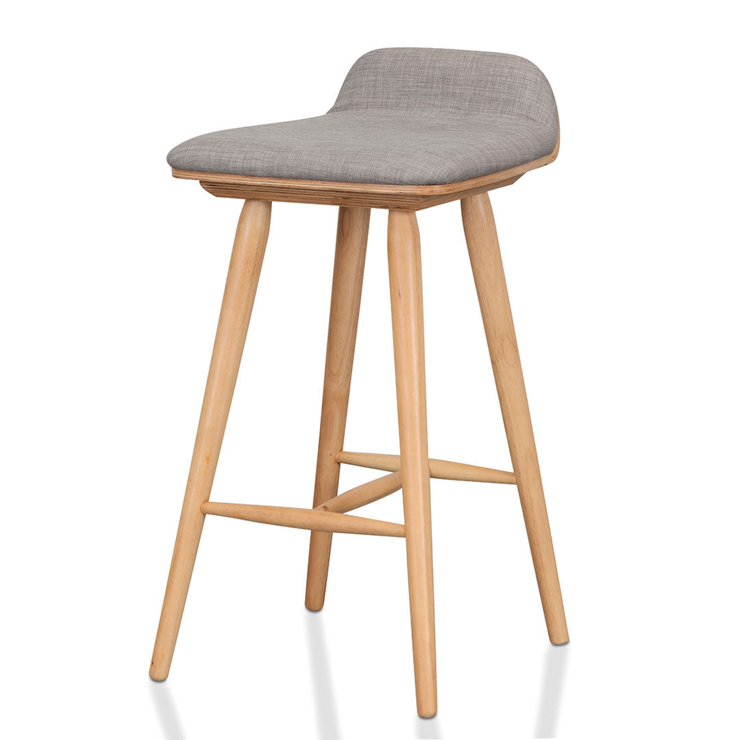 Harris 65cm Bar Stool - Grey - Natural