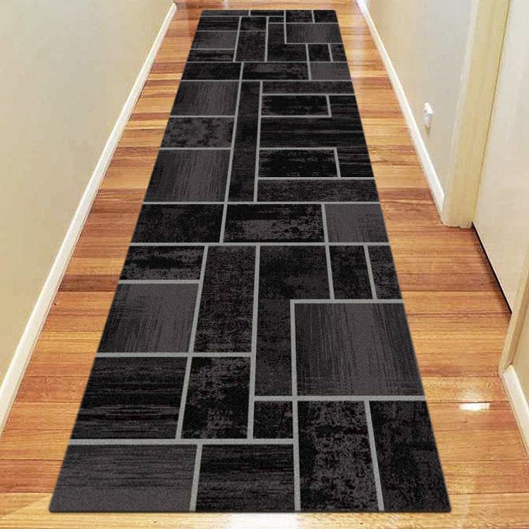 Saray Rugs Ruby Black Hallway Runner 2119