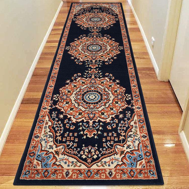Saray Rugs Ruby Navy Hallway Runner 3104