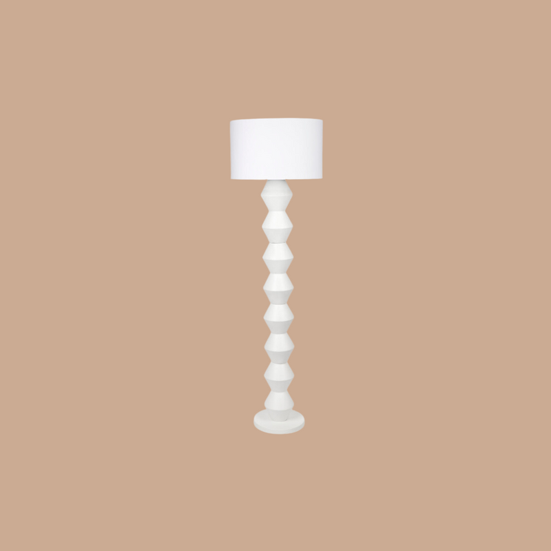 white floor lamp