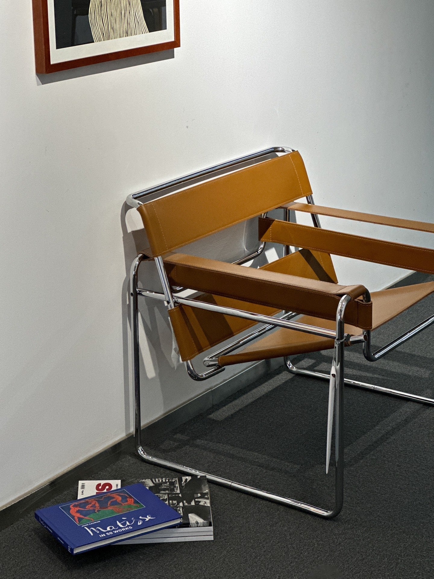 Brown Wassily Chair by Knoll